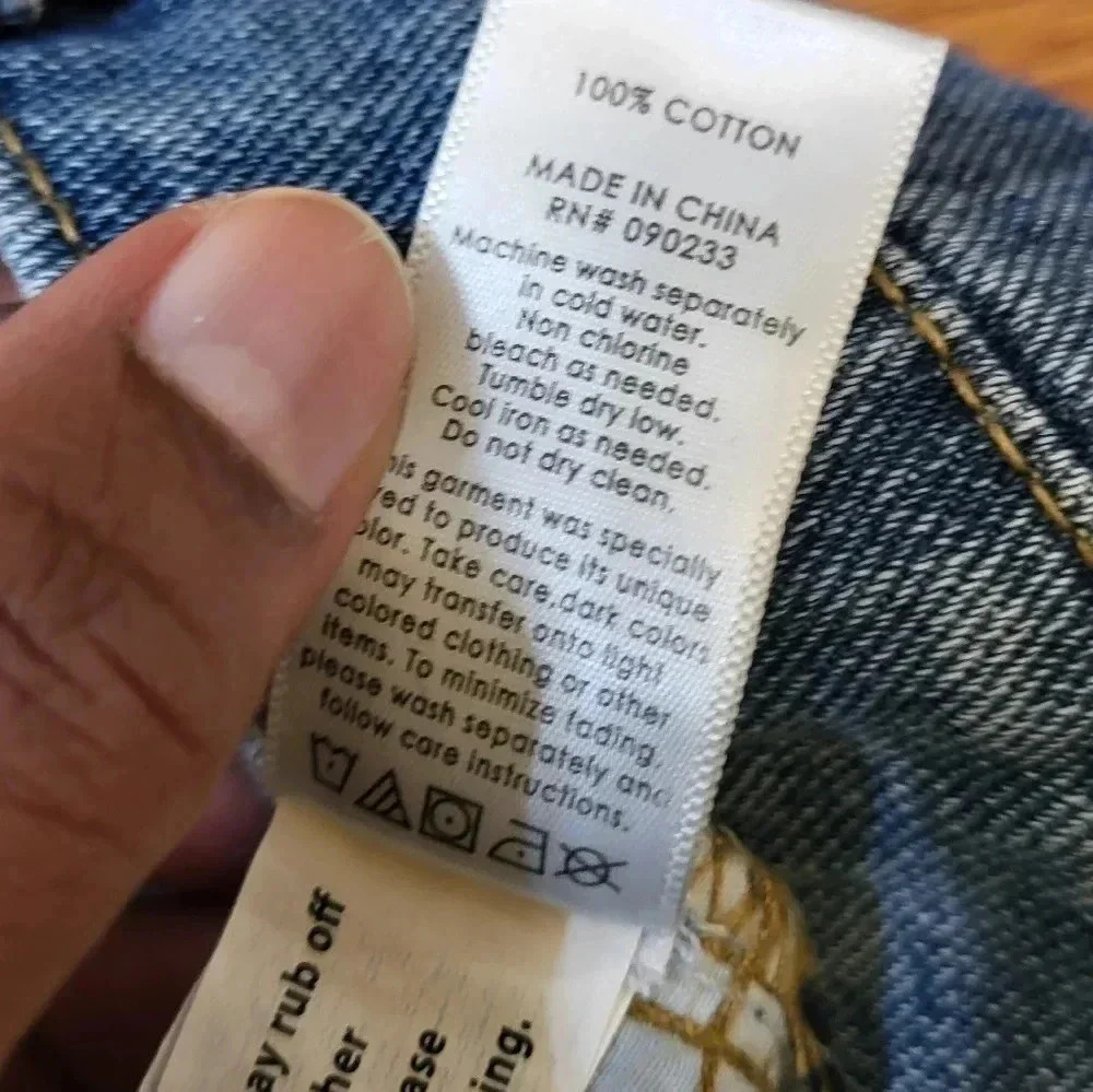 Pacsun Raw Hem Blue Denim Jean Mini Skirt(27) - Picture 8 of 8